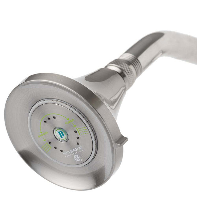 Niagara N3912BN Earth Multi Function Showerhead in Brushed Nickel