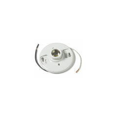 EPCO 16520 Lamp Holder Keyless Medium Base Porcelain Black and White Conductors 7 in Replacement MPN