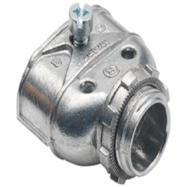 BRIDGEPORT FITTINGS Bridgeport 601-DC2 Duplex Die Cast Connector, 3/8 Inch, 1/2 Inch Knockout