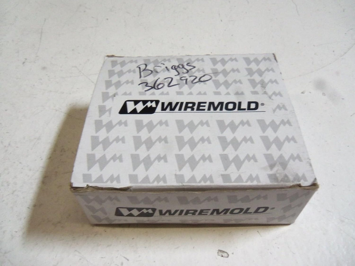 Wiremold G4010B Blank End Fitting 4000 Series Raceway Steel Gray