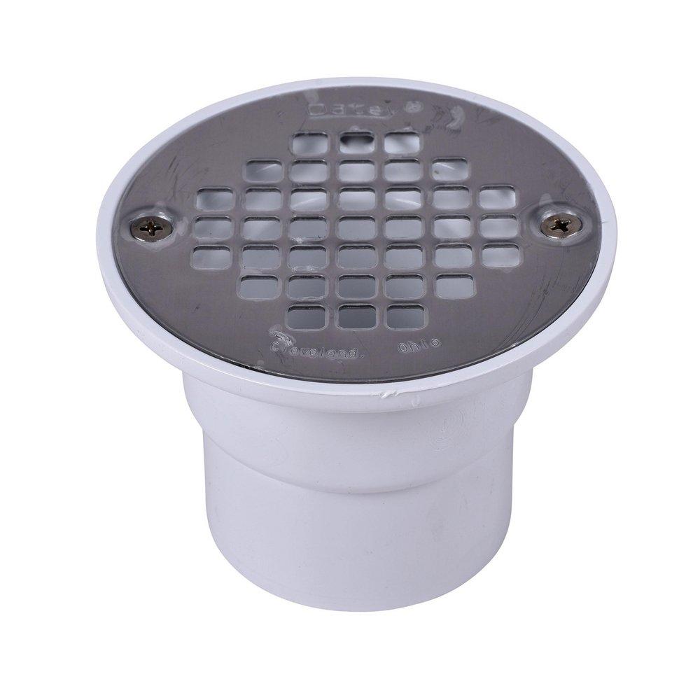 Oatey 42235 131 Series 2 in. Threaded Plastic White Shower Drain