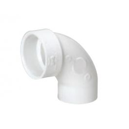 MUEL 05882 PVC DWV 90 Degree Street Elbow 3 Inch Spigot x Hub End