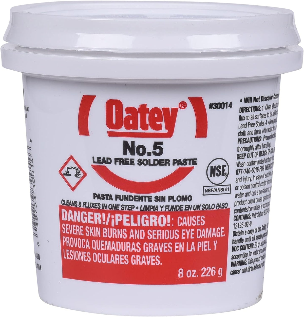 Oatey 30014 Paste Flux 8 oz