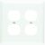 LEGRAND Legrand TP82W 2-gang Duplex Wall Plate Nylon White