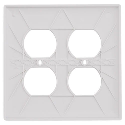 LEGRAND Legrand TP82W 2-gang Duplex Wall Plate Nylon White