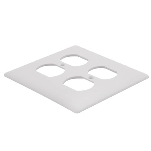 LEGRAND Legrand TP82W 2-gang Duplex Wall Plate Nylon White