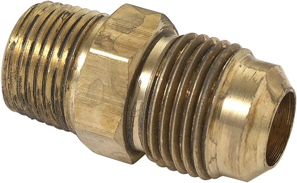 BrassCraft 48-6-6 3/8 O.D. by 3/8 Inch Male Adaptor, Rough Brass