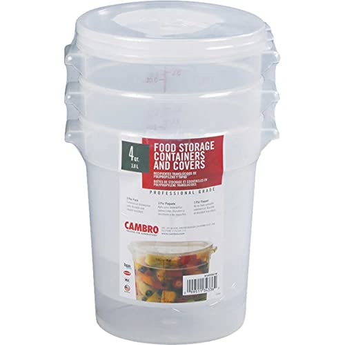 Round Translucent 4 Quart Cambro RFS4PPSW3190 for Cambro CAMRFS4PPSW3190