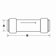 SharkBite U2008-0000LF Check Valve 1/2 Lead Free