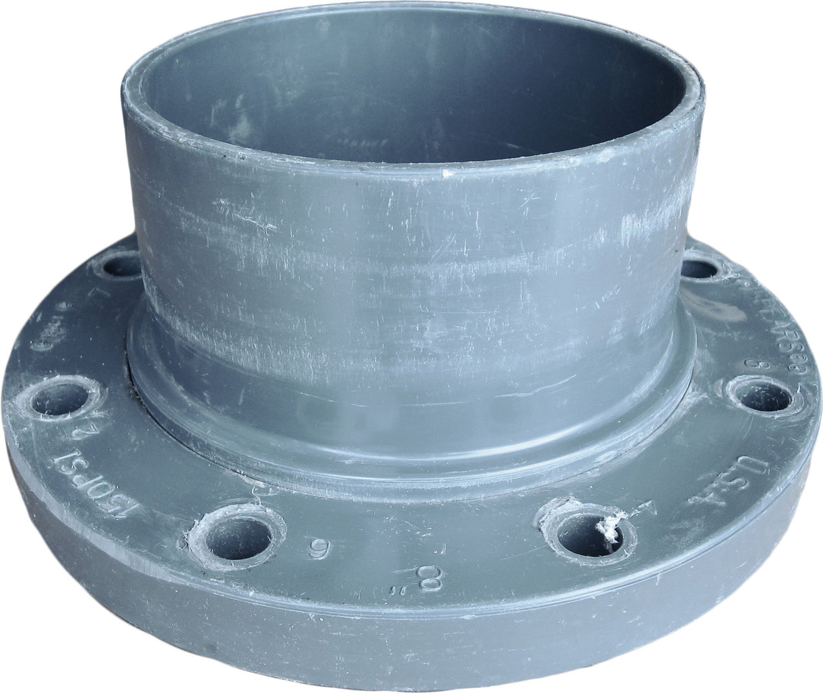 Spears 854-080 Glass-Filled PVC Pipe Fitting Van Stone Flange Class 150 Schedule 80 8 Socket