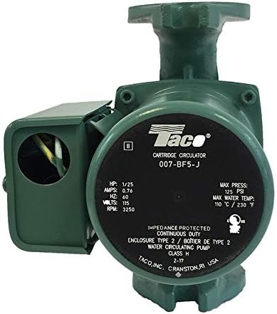 Taco 007-BF5-J Circulating Pump with Bronze Cartridge