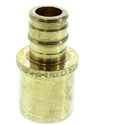 Uponor LF4505075 ProPEX 1/2 in. Brass PEX Expansion x 3/4 in. Male Sweat Adapter