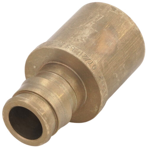 Uponor LF4505075 ProPEX 1/2 in. Brass PEX Expansion x 3/4 in. Male Sweat Adapter