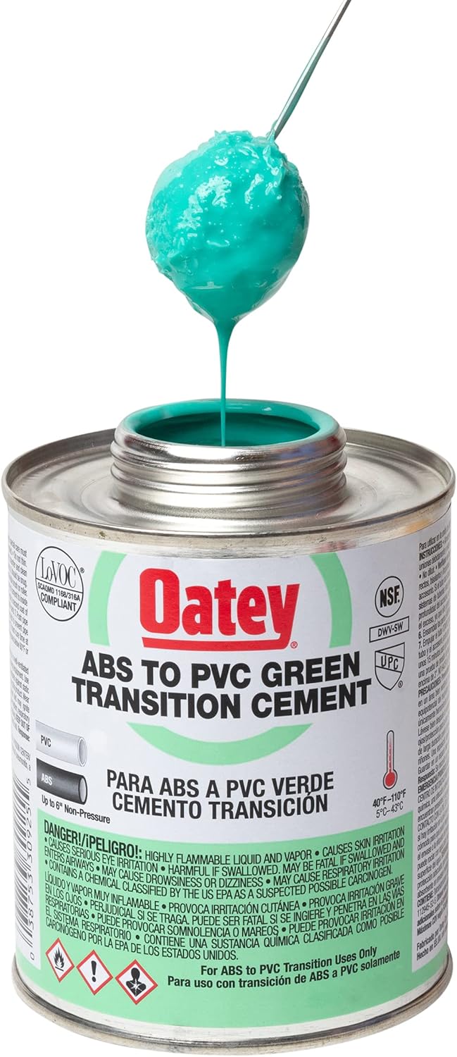 Oatey 30900, Green Hydraulic Cements, 4 oz