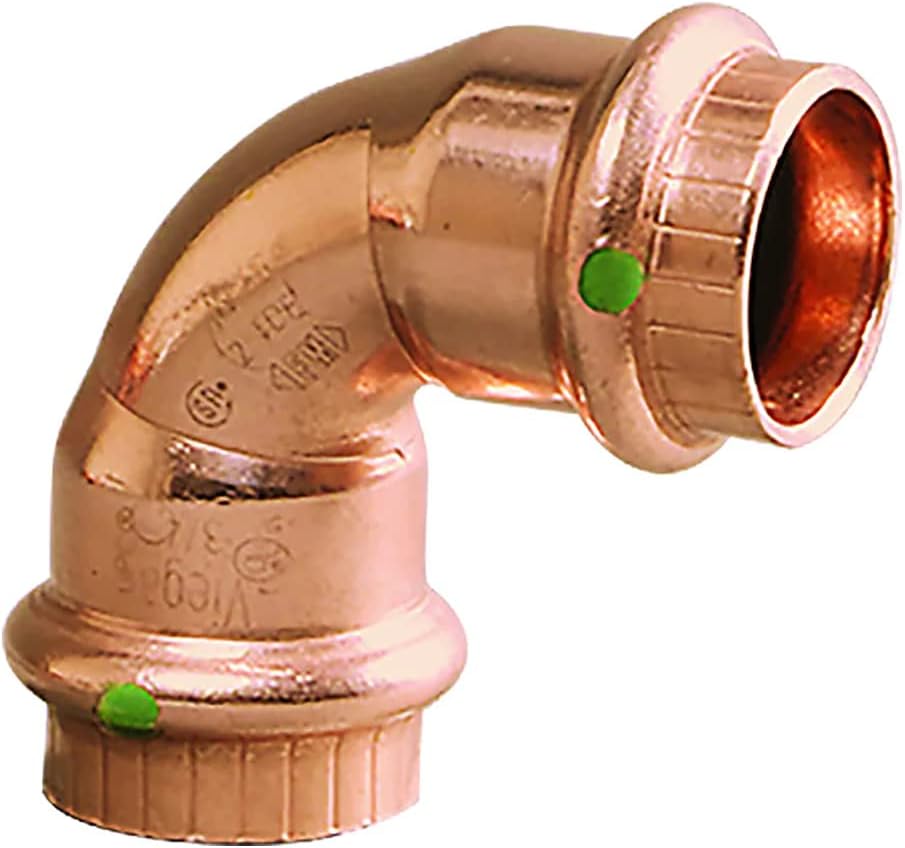 Viega 77037 ProPress Copper 90 Elbow 1-1/2 inch x 1-1/2 inch