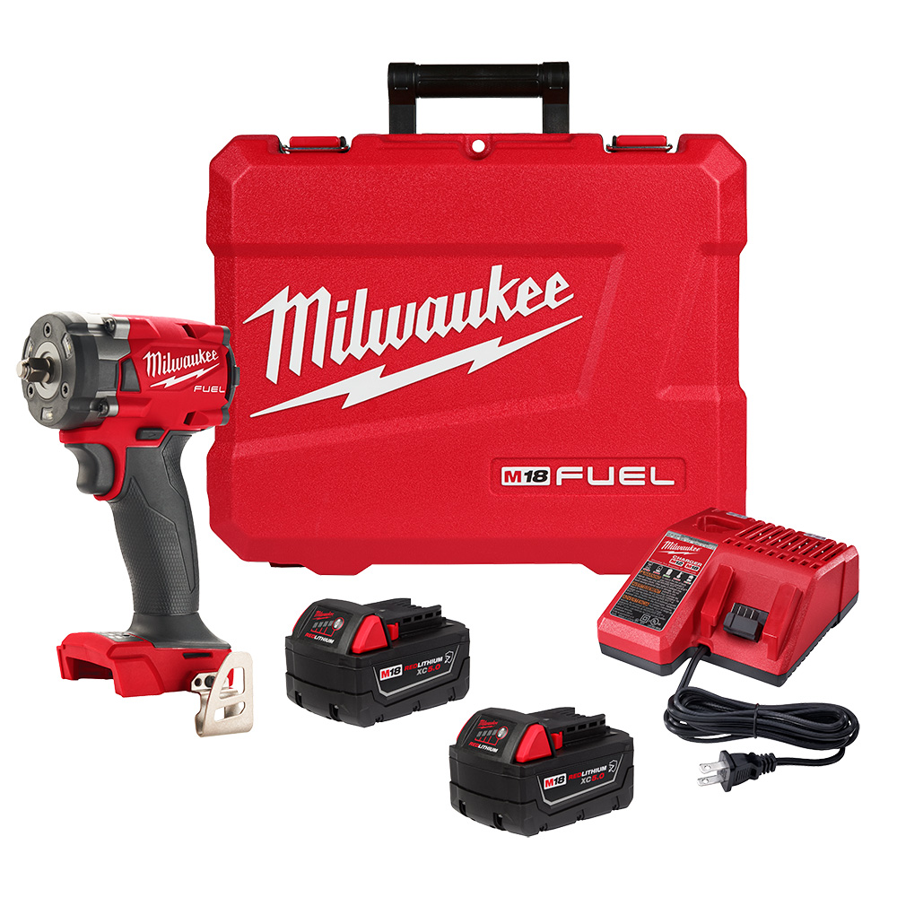 Milwaukee 2854-22R M18 Fuel 3/8 Compact Impact Wrench w/ Friction Ring Kit