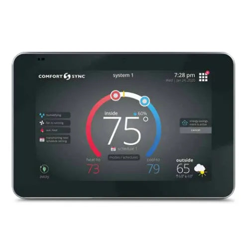 Armstrong Air 1.841226 Comfort Sync A3 Ultra-Smart Communicating WiFi Thermostat 7 in HD LCD Display