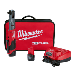 Milwaukee 2558-22 M12 Fuel 1/2 Ratchet Kit (2 Batteries & Charger)