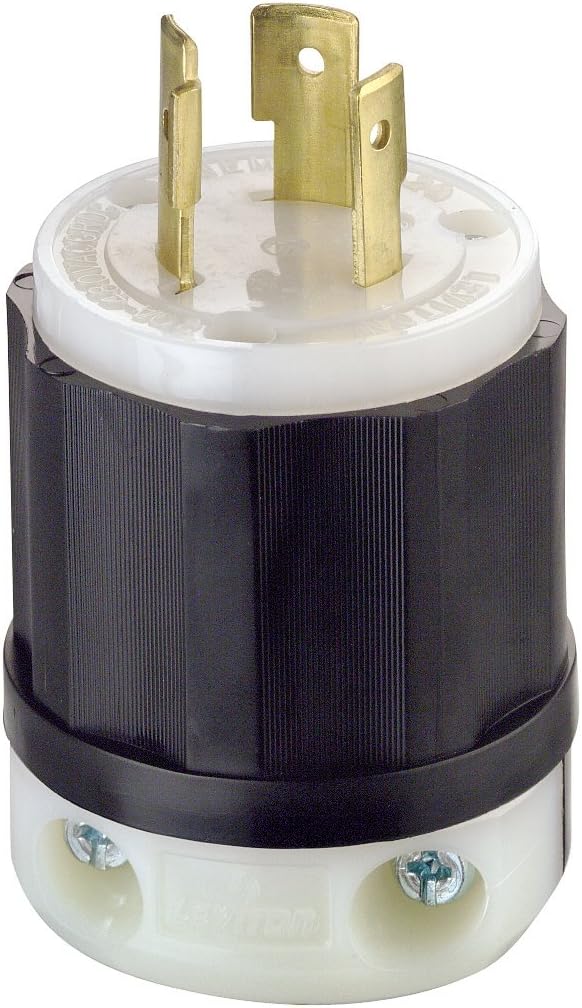 Leviton 2341 20 Amp Locking Plug 480 Volt NEMA L8-20P