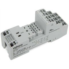 WAGO 858-100 Rly. Base / Socket Module with Lever - Control Voltage 250Vac/250Vdc - Rated Current 12A - Din Rail Mounting