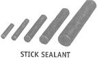 HOMESTEAD Homestead 104-B Size B 3/8 Diameter Sealant Sticks (24 Sticks Per Box)