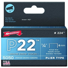 Arrow Fastener 224 P22 Staples 1/4