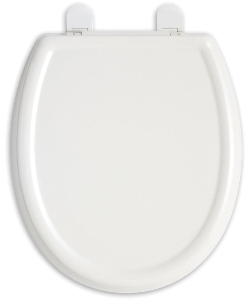 American Standard 5350.110.020 White Solid Plastic Slow Closing Hinge Elongated Toilet Seat