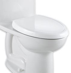 American Standard 5350.110.020 White Solid Plastic Slow Closing Hinge Elongated Toilet Seat