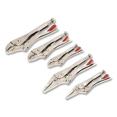 CRESCENT CLP5SETN-08 5 Pc Curved and Long Nose Locking Plier Set