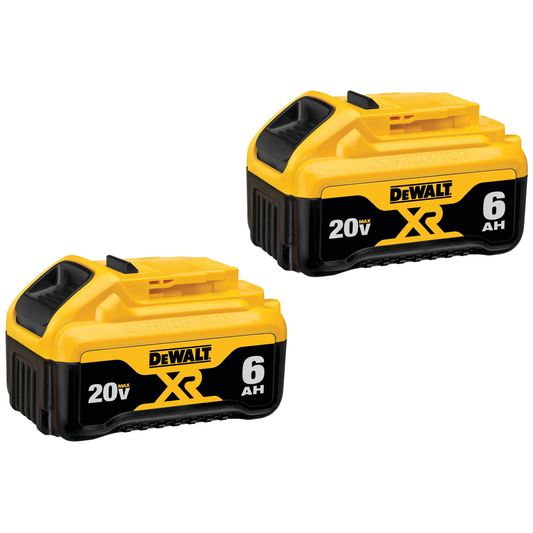 DeWalt DCB206-2 20V MAX PREMIUM XR 6.0Ah Lithium Ion Battery Pack 2P