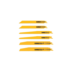 DeWalt DW4896 Reciprocating Blade Sets Power Wood/Metal 6 pc