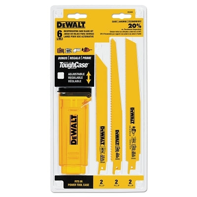 DeWalt DW4896 Reciprocating Blade Sets Power Wood/Metal 6 pc