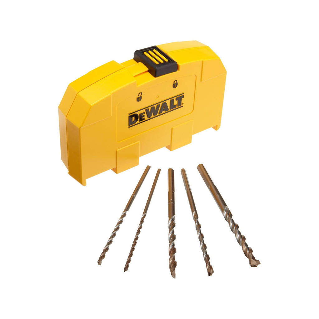 DeWalt DW5205 5 Piece Premium Percussion Masonry Drill Bit Set Power 5 Pc