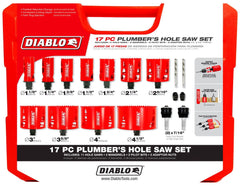 Diablo DHS17SPL 17-Piece Bi-Metal Plumber Hole Saw Set