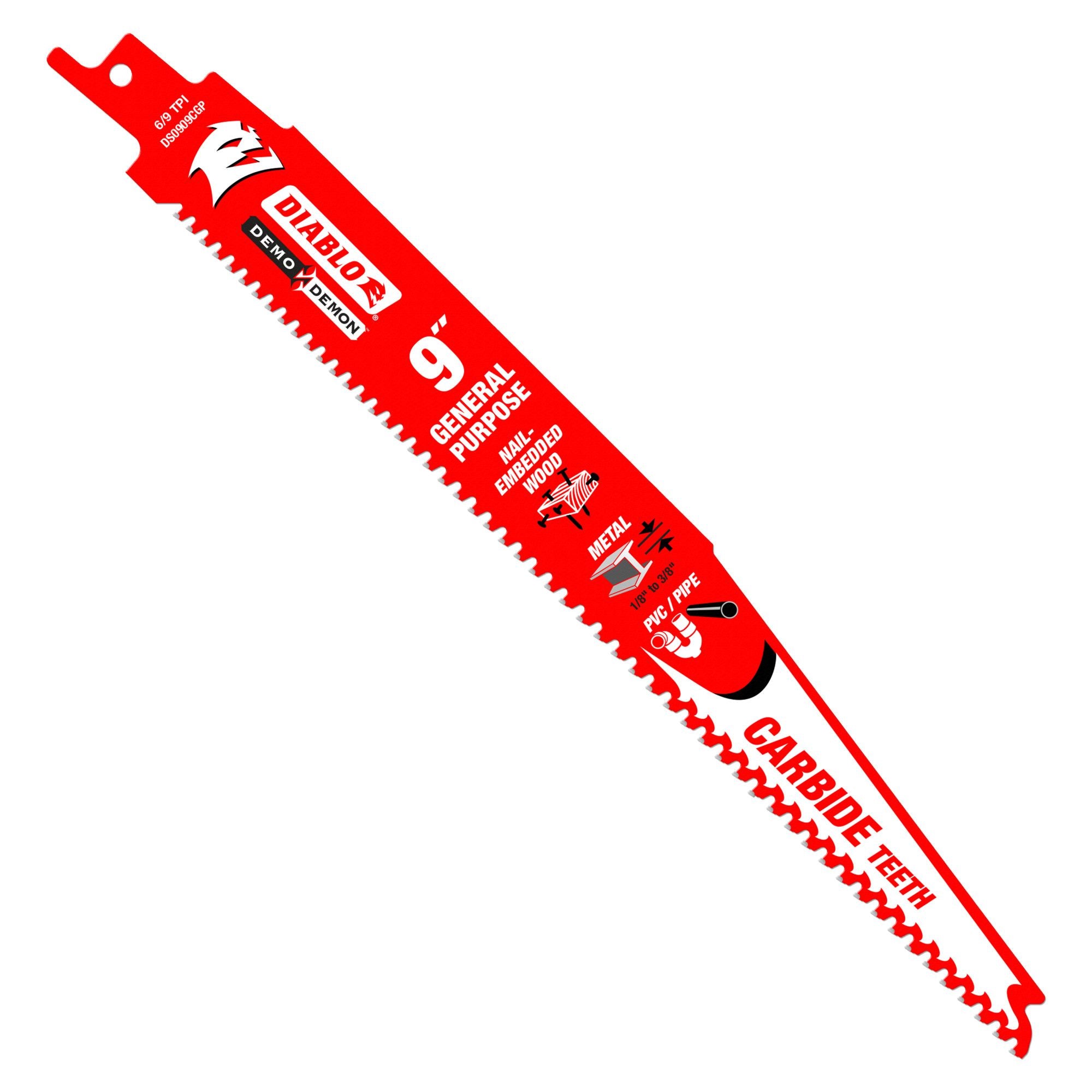 DIABLO Diablo DS0909CGP10 9 in. Demo Demon Carbide General Purpose Recip (10-Pack)