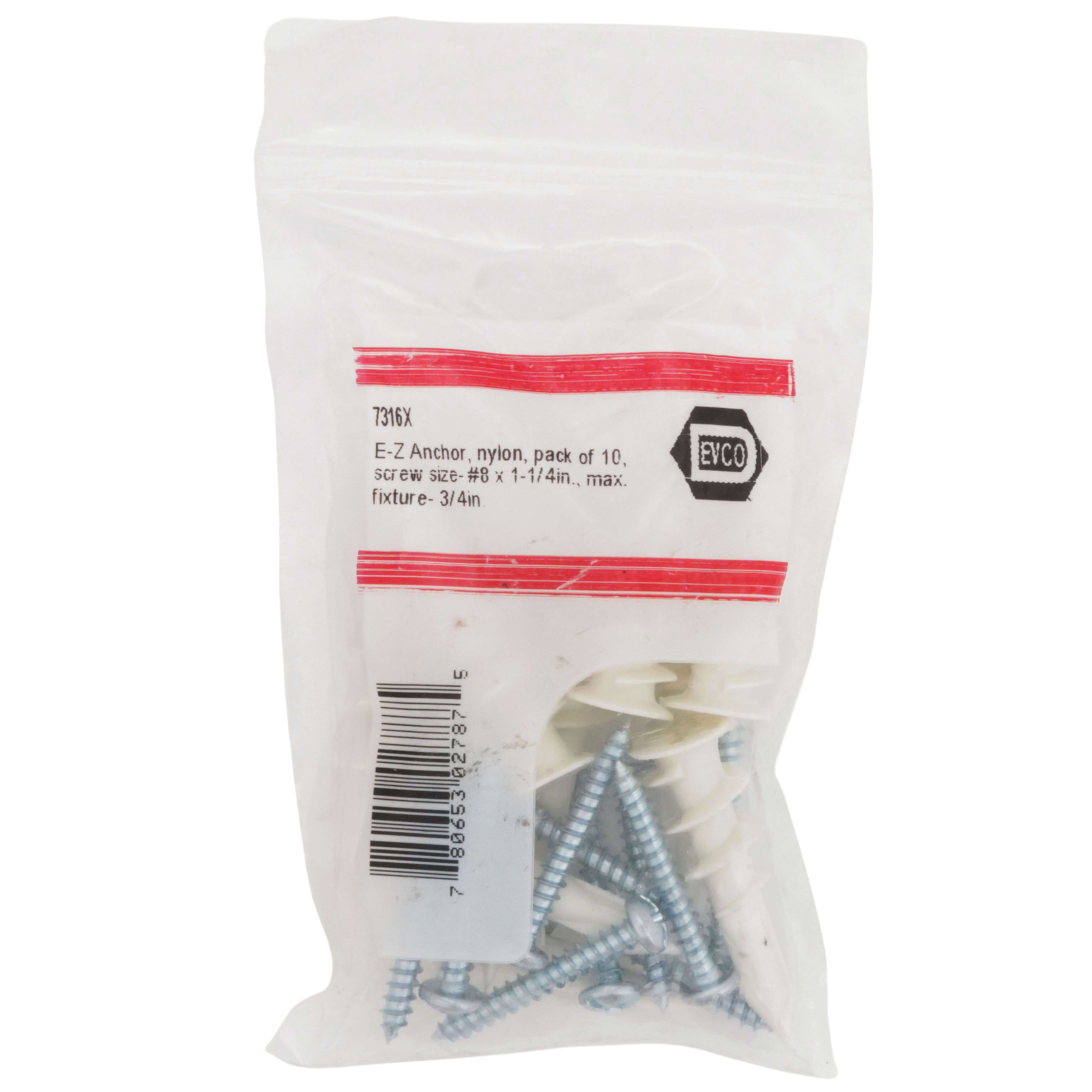 DiversiTech 7316X #8 x 1-1/4 Self-Drilling Gypsum Wallboard Anchor (Pack of 10)