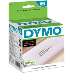 DYMO 30252 LabelWriter Mailing Address Labels 1-1/8 in H x 3-1/2 in W 700 Count of 20 Rolls