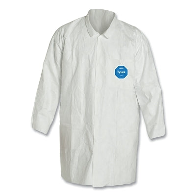 DuPont TY212SWH3X003000 Tyvek 400 Two Pocket Lab Coat 3X-Large