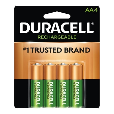 Duracell DURNLAA4BCD Pre-Charged Rechargeable Battery NiMH AA 1.2V 4 EA/PK