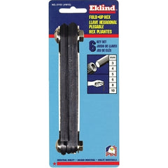 Eklind Tool 21151 Metric Fold-Up Hex Key Set 6 per Fold-Up Hex Tip Metric Long