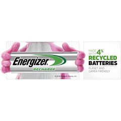 Energizer NH15BP-4 Recharge Power Plus Rechargeable AA Batteries, 4-Pack