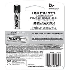 Energizer E95BP-2 MAX Alkaline Battery 1.5V 2-Pack