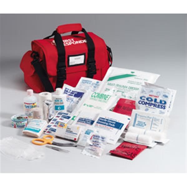 First Aid Only 520FR First Responder Kit, 100 Denier Cordura Bag, 150 Pieces