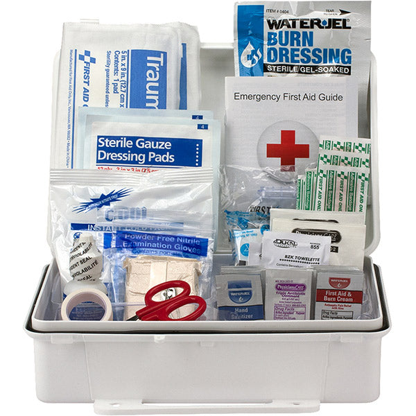 First Aid Only 90562 25 Person First Aid Kit, 89 Pieces, Weather Proof Case