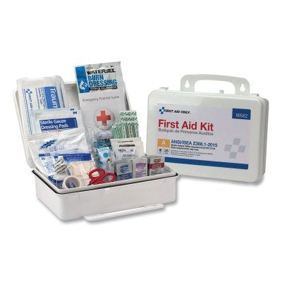 First Aid Only 90562 25 Person First Aid Kit, 89 Pieces, Weather Proof Case