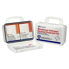 First Aid Only 3065 Bloodborne Pathogen Kit with CPR Weatherproof Plastic Wall Mount