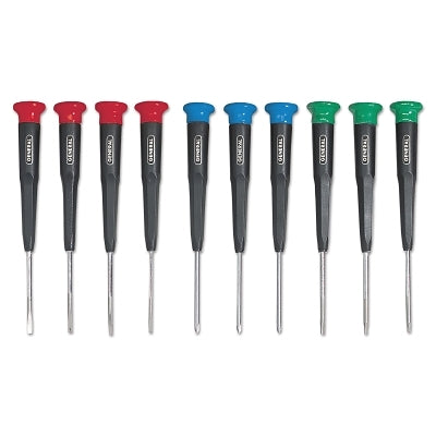 General Tools 690 10-Pc Mini-Screwdriver Sets Phillips/Torx/Slotted