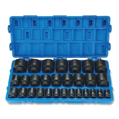 Grey Pneumatic 8029 Impact Socket Set 3/4 in Drive SAE 29-Pc STD Length