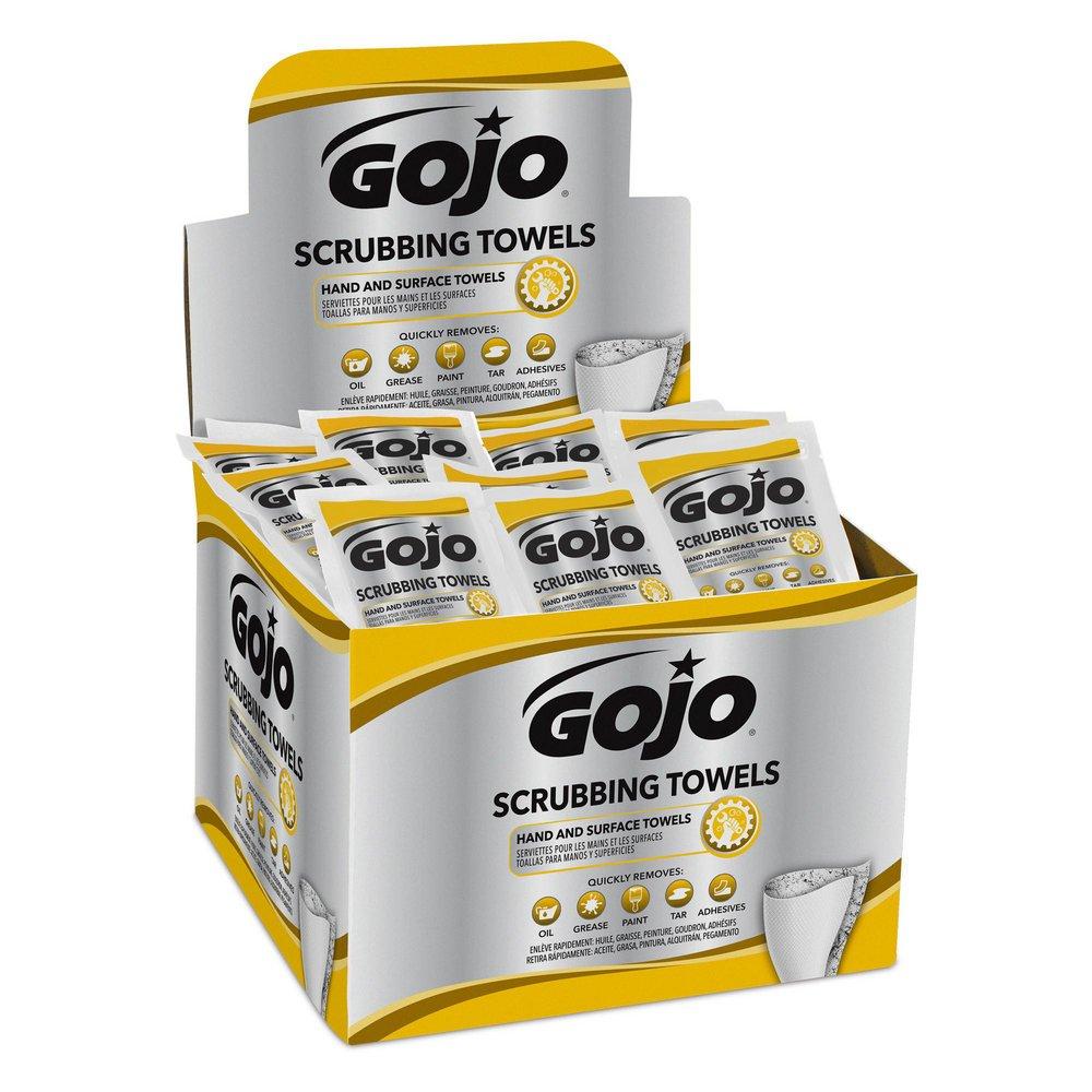 GOJO 638004 Individual Scrubbing Wipes 80/Carton