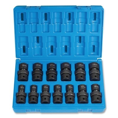 Grey Pneumatic 1313UM Impact Socket Set 1/2 in Drive Metric 13-Pc STD Length